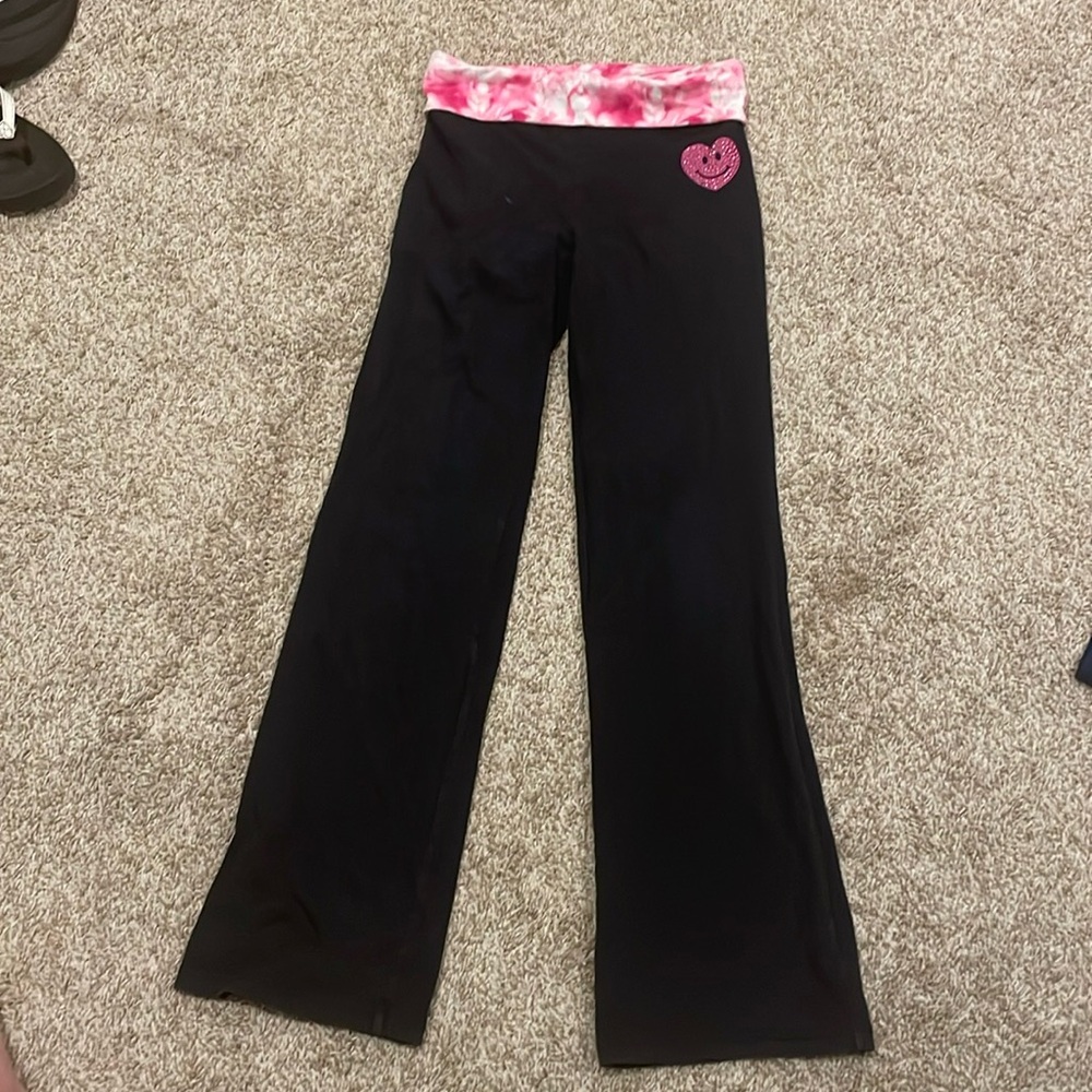 Black Justice flare leggings